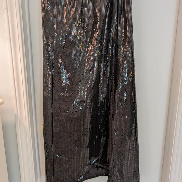 Black Sequin Maxi Skirt - Picture 9 of 11